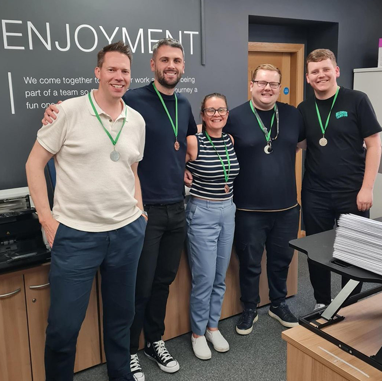 Alex, Ollie, Rach, Tom & Matt